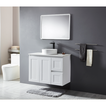 Wall Hung Bathroom with round above counter basin